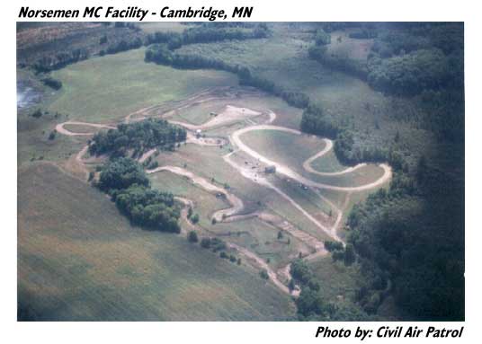 Norsemen's moto cross track in Cambridge, Minnesota